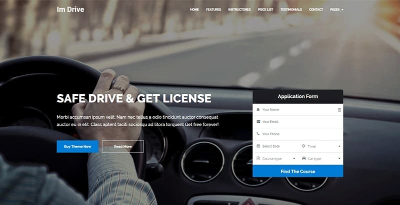 Imdrive themes wordpress creer site apprentissage en ligne lms formation elearning