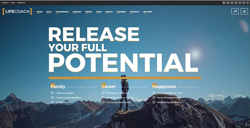 Life coach themes wordpress creer site web coach sante vie developpement personnel entreprise Life coach themes wordpress creer site web coach sante vie developpement personnel entreprise