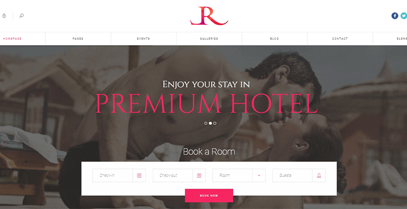 Luxaryresort themes wordpress creer site web hotel auberge motel spa