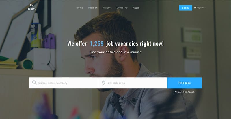 Thejobs themes wordpress creer portail web annonces offres emplois Thejobs - meilleurs thèmes WordPress d'annonces pour créer un portail Web
