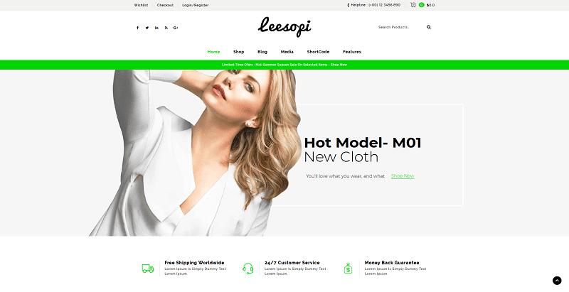 Leesopi2 Leesopi - meilleurs thèmes WordPress pour vendre sur internet