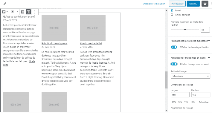 Comment afficher articles récents WordPress blogpascher 5