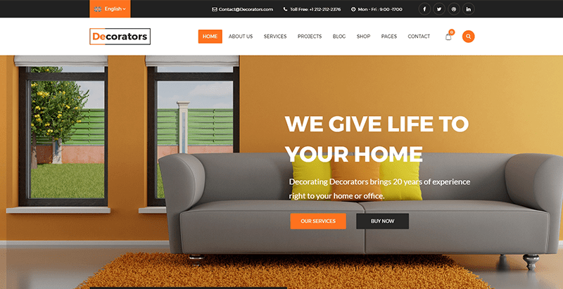 Decorators themes wordpress vendre mobilier interieur decoration interieure ecommerce meilleurs thèmes WordPress - Decorators