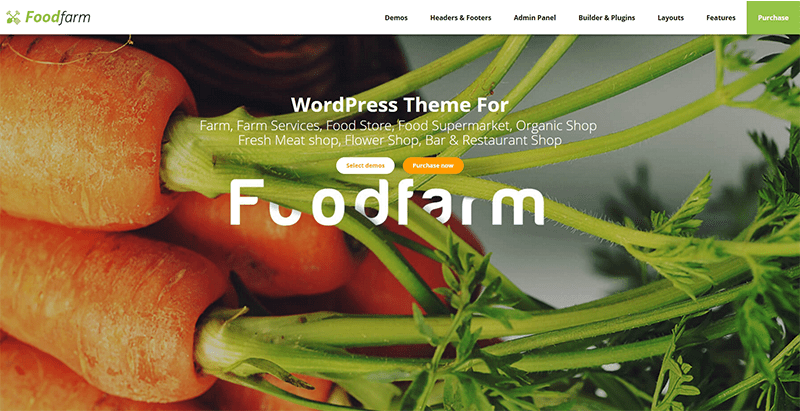 Foodfarm themes wordpress creer site web vente produits bio alimentation nutrition ferme Foodfarm themes wordpress creer site web vente produits bio alimentation nutrition ferme