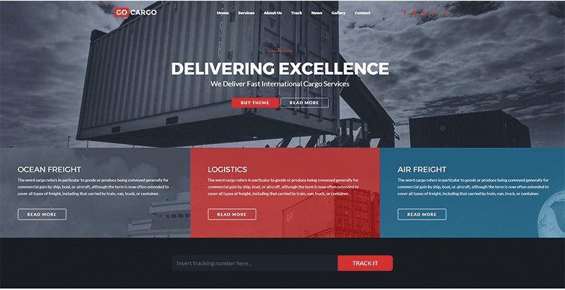 Gocargo themes wordpress look sombre creer site web creative ecommerce magazine entreprise