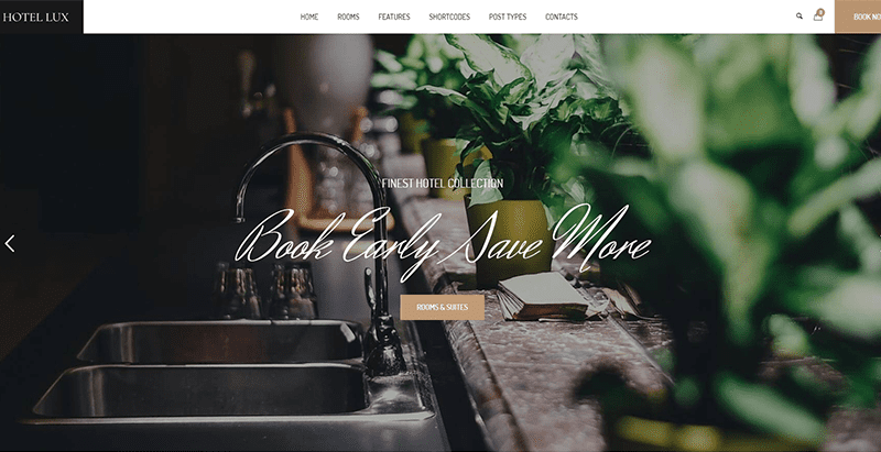 Hotel Lux thème wordpress créer site web hotel meilleurs thèmes WordPress - Hotel Lux