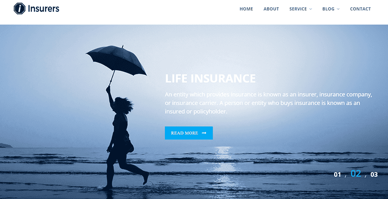 Insurers themes wordpress creer site web compagnie assurance assureur