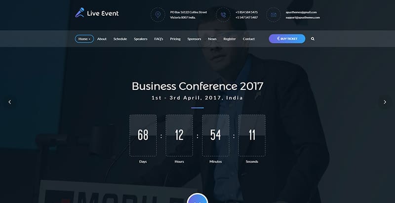 Live event themes wordpress look sombre creer site web creative ecommerce magazine entreprise Live event themes wordpress look sombre creer site web creative ecommerce magazine entreprise