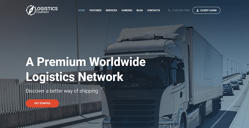 Logistics themes wordpress creer site web entreprise transport fret logistique livraison expedition Logistics themes wordpress creer site web entreprise transport fret logistique livraison expedition