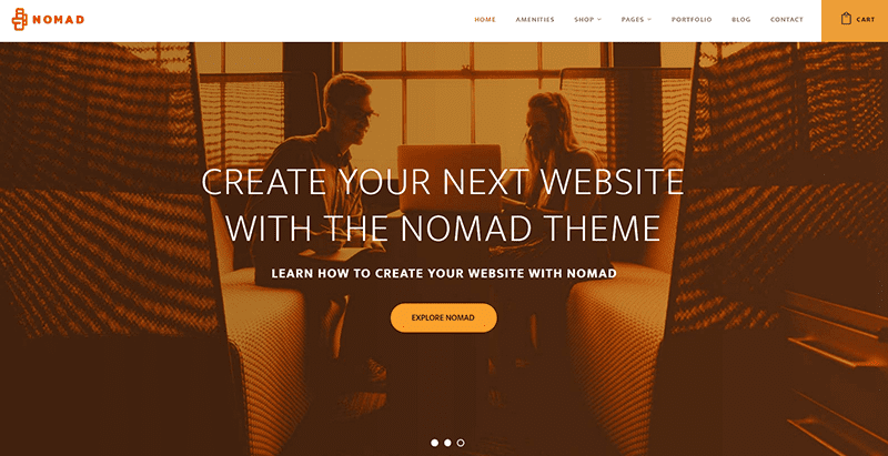 Nomad themes wordpress creer site web entreprise coworking bureaux partagés Nomad themes wordpress creer site web entreprise coworking bureaux partagés