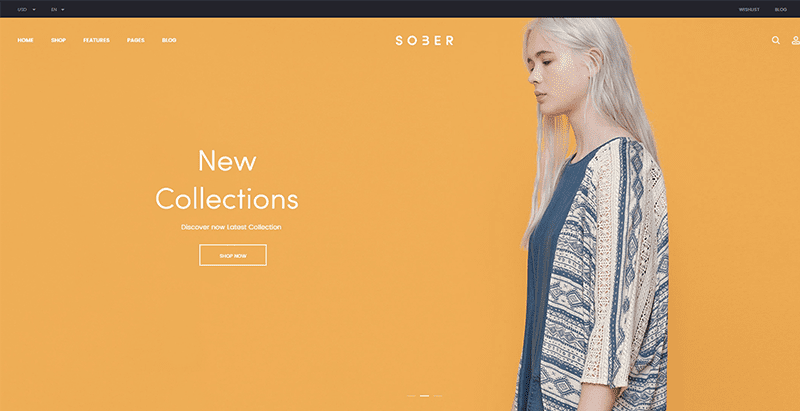 Sober themes wordpress creer site ecommerce boutique en ligne vente achat commerce electronique