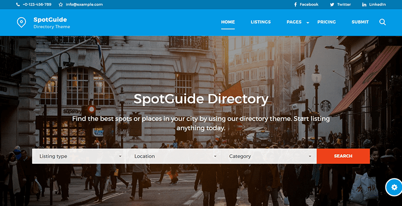 Spotguide themes wordpress creer portail web annonces annuaire listing