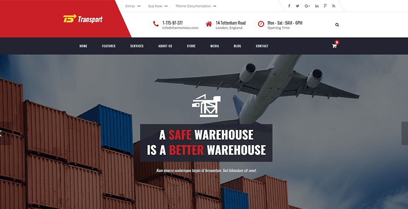 Transport 1 themes wordpress creer site web entreprise transport fret logistique livraison expedition Transport 1 themes wordpress creer site web de transport fret logistique livraison expedition