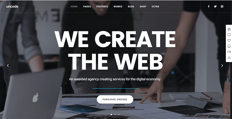 Uncode themes wordpress creer site web entreprise numerique digital creative hebergement referencement Uncode themes wordpress creer site web entreprise numerique digital creative hebergement referencement