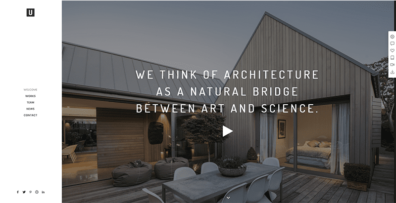 مواضيع Uncode ووردبريس موقع شركة إنشاء معماري عقارات