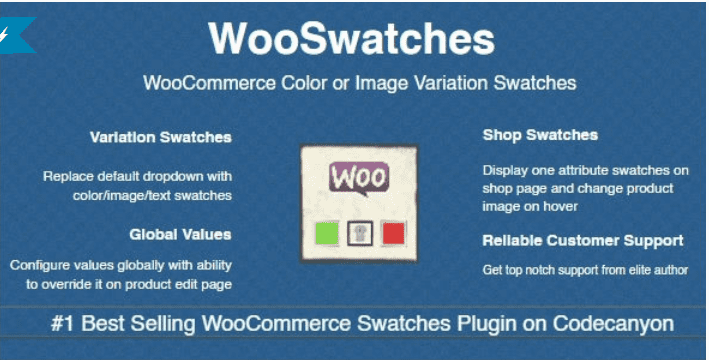 Wooswatches woocommerce color or image variation swatches plugins WordPress pour créer des attributs pour vos produits variables - Wooswatches