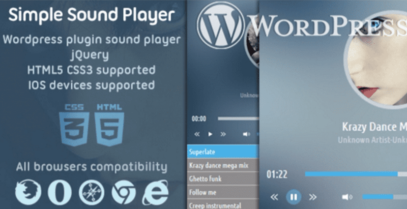 Ssplayer plugins wordpress integrer lecteur audio site web Ssplayer plugins wordpress integrer lecteur audio site web
