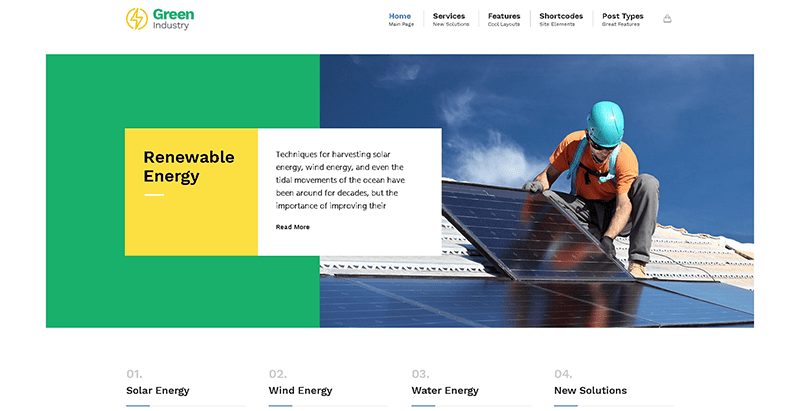 Greenindustry themes wordpress creer site web organisation ecologique environnement ecosysteme Greenindustry themes wordpress creer site web organisation ecologique environnement ecosysteme