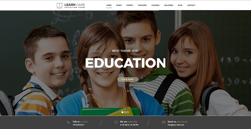 Learncare themes wordpress creer site web college lycee universite