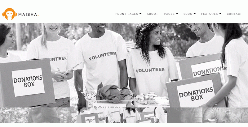 Maisha themes wordpress creer site organisation humanitaire ong mécène humanitaire Maisha - meilleurs thèmes WordPress d'association humanitaire