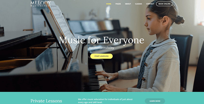 Melody themes wordpress creer site web college lycee universite