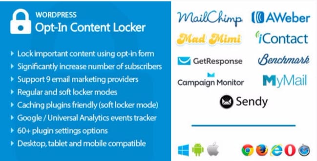 Opt in content locker plugins wordpress verrouiller contenus site web Opt in content locker plugins wordpress verrouiller contenus site web