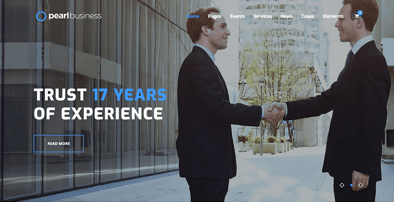 Pearl themes wordpress creer site web entreprise agence societe