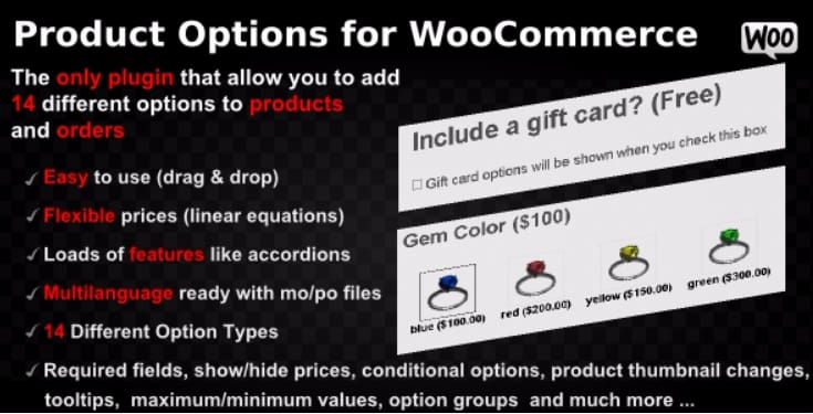 Product options for woocommerce Product options for woocommerce