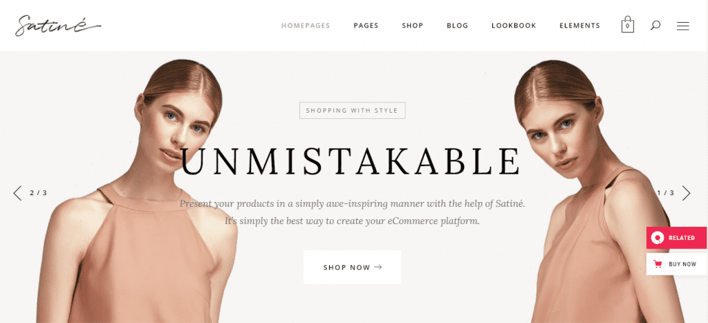Satine themes wordpress creer site web vente vetements mode Satine themes wordpress creer site web vente vetements mode