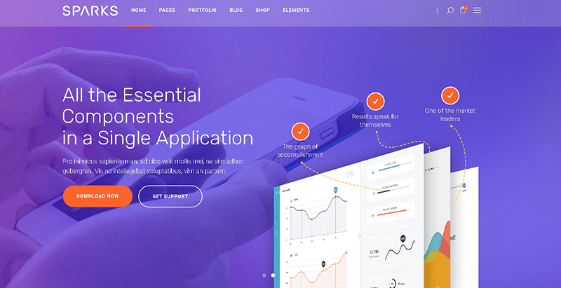 Sparks themes wordpress creer site web applications mobiles logiciel Sparks themes wordpress creer site web applications mobiles logiciel