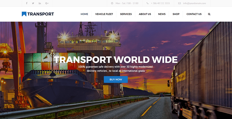 Transport themes wordpress creer site web entreprise logistique transport fret Transport themes wordpress creer site web entreprise logistique transport fret