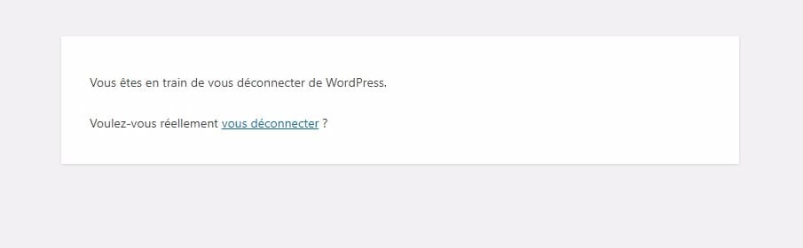 Confirmation de deconnexion wordpress » BlogPasCher Confirmation de deconnexion wordpress