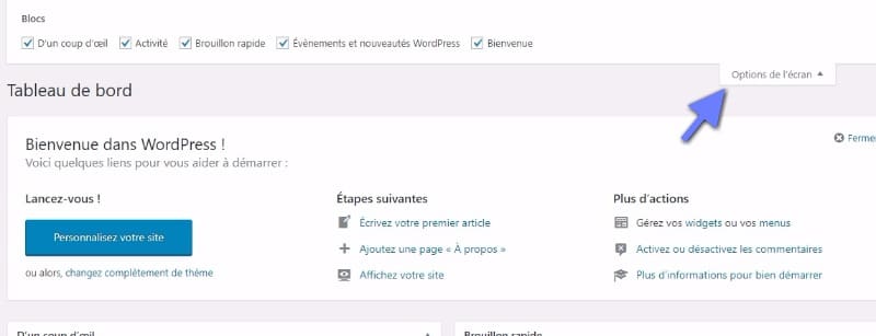 option de l'écran wordpress.jpeg