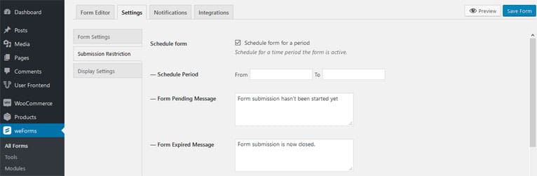 Reglages weforms wordpress reglages weforms wordpress.jpg