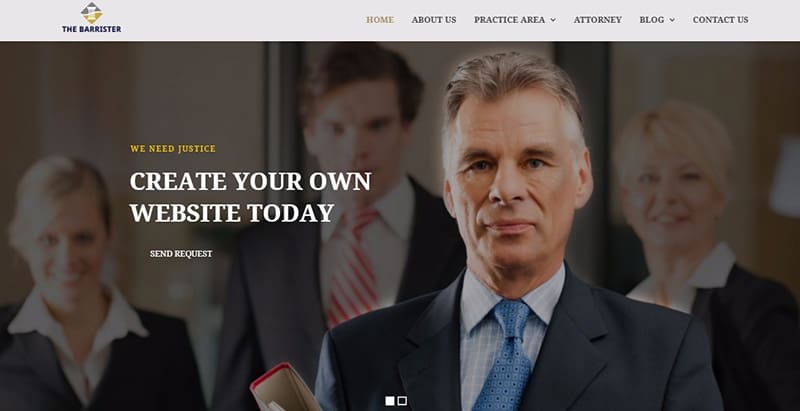 Barrister themes wordpress creer facilement site web entreprise agence startup