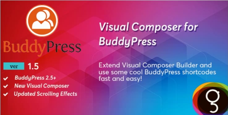 Buddypress for visual composer Buddypress for visual composer