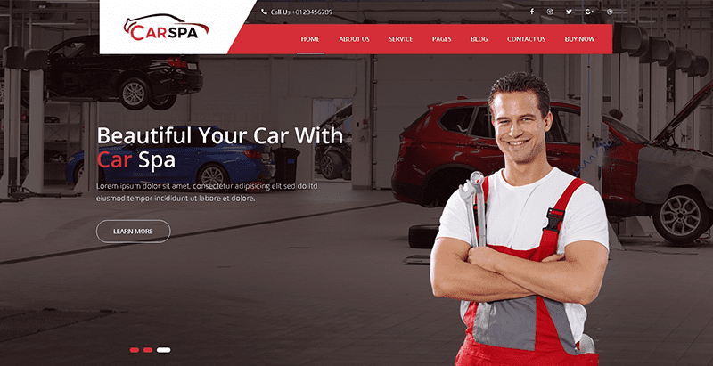 Carspa themes wordpress creer site web entreprise agence pme societe