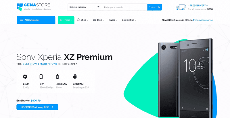 Cena store themes wordpress vendre produits internet boutique en ligne