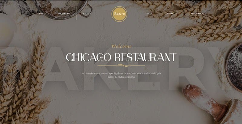 Chicagothemes wordpress creer site web restaurant bistrot café boulangerie