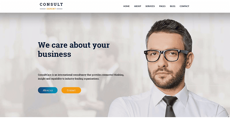 Consultexpert themes wordpress creer site web entreprise financiere finances audit conseils financiers