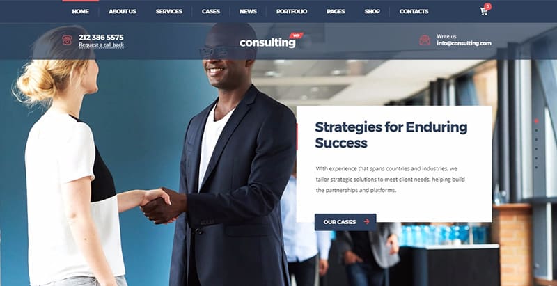 Consulting wp themes wordpress creer facilement site web entreprise agence startup