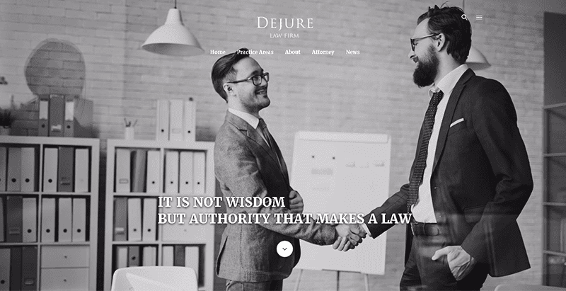 Dejure themes wordpress создать сайт юрист нотариус поверенный Dejure - создать сайт адвоката