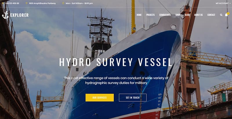 Explorer themes wordpress creer site internet entreprise transport fret expedition