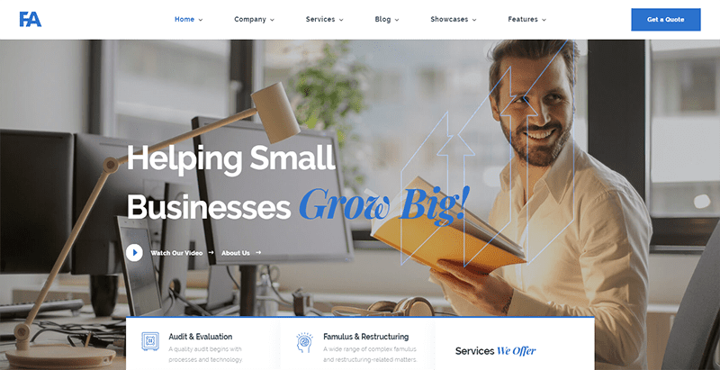 Famulus theme wordpress creer site web entreprise finance Famulus theme wordpress creer site web entreprise finance