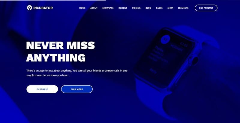 Incubator themes wordpress creer site web entreprise