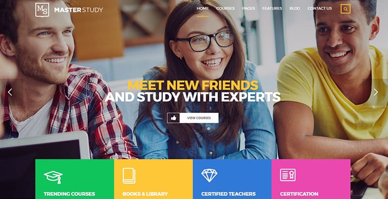 Masterstudy themes wordpress creer site internet e learning universite college ecole Masterstudy meilleurs thèmes WordPress d'e-Learning