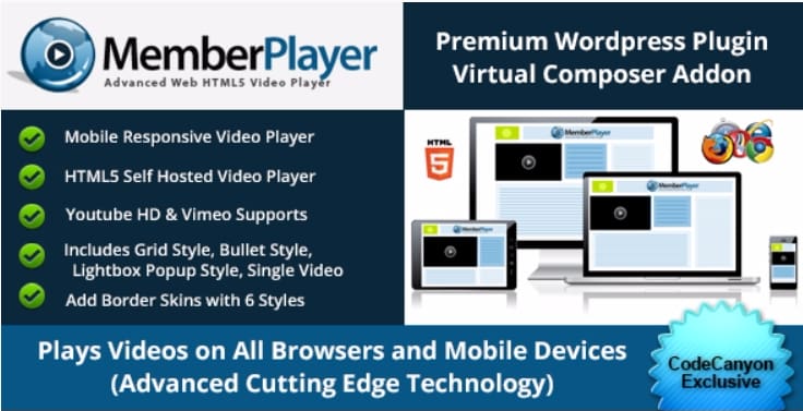 Memberplayer html5 video youtube vimeo Memberplayer html5 video youtube vimeo