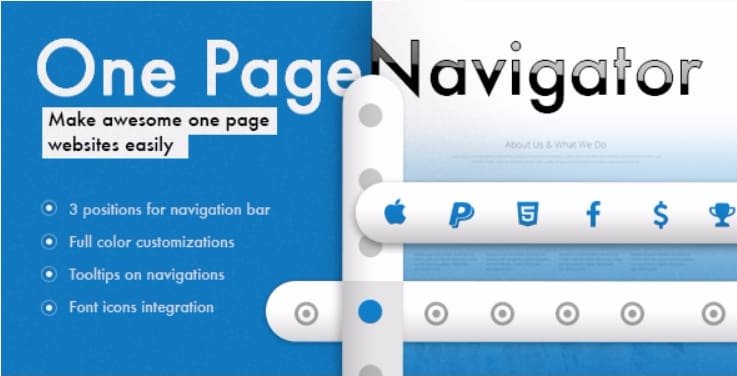 One page navigator for visual composer One page navigator for visual composer