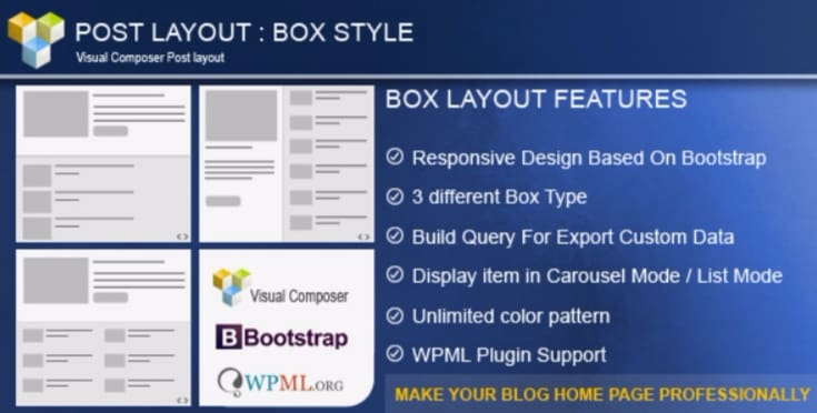 Post layout box style