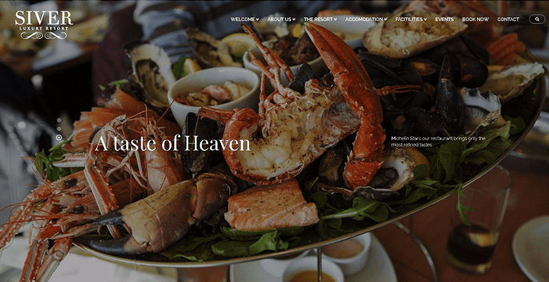 Siver themes wordpress creer site web restaurant café boulangerie